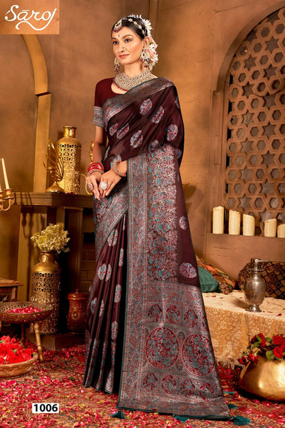 Latika Silk Vol 1 Saroj Satin Silk Sarees Manufacturer Ahmedabad