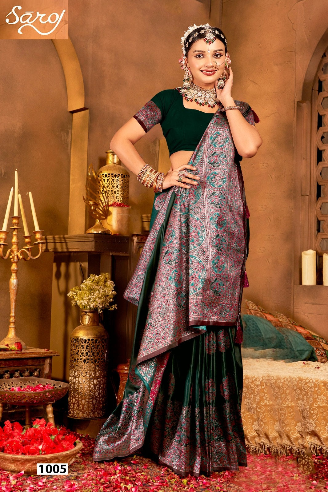 Latika Silk Vol 1 Saroj Satin Silk Sarees Manufacturer Ahmedabad