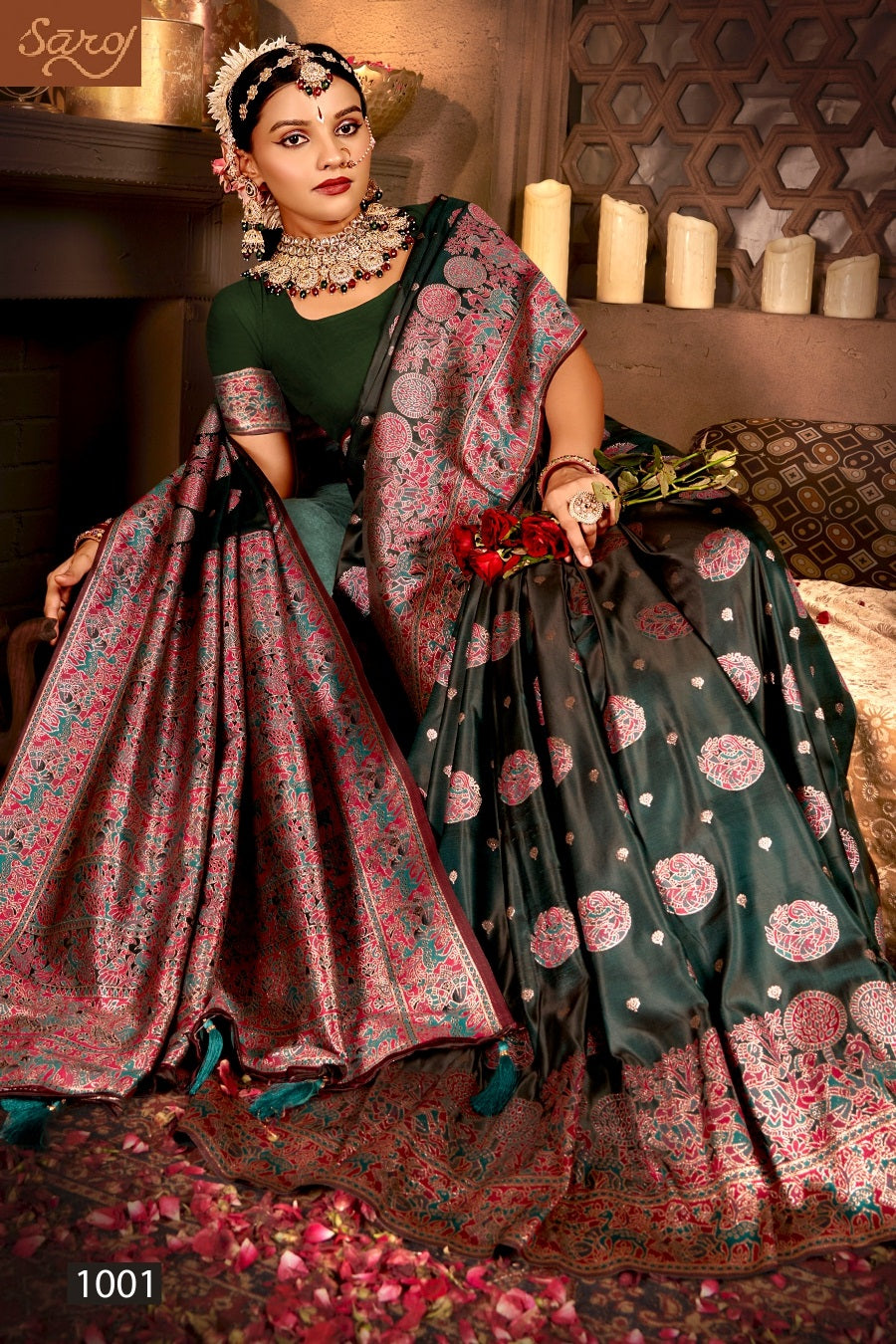Latika Silk Vol 2 Saroj Satin Silk Sarees Wholesaler