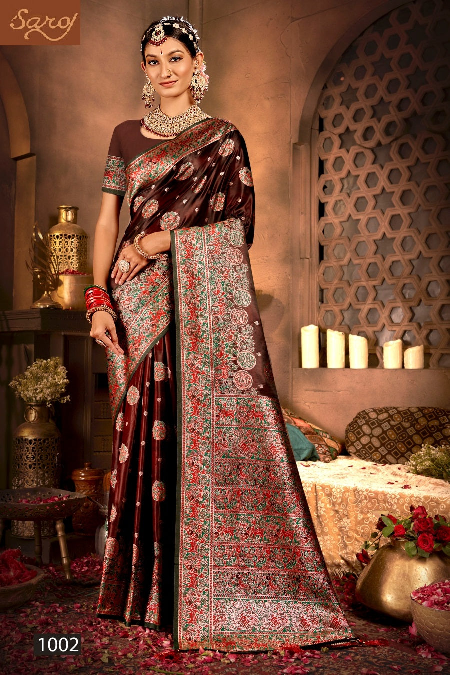 Latika Silk Vol 2 Saroj Satin Silk Sarees Wholesaler