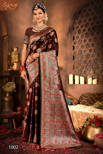 Latika Silk Vol 2 Saroj Satin Silk Sarees Wholesaler