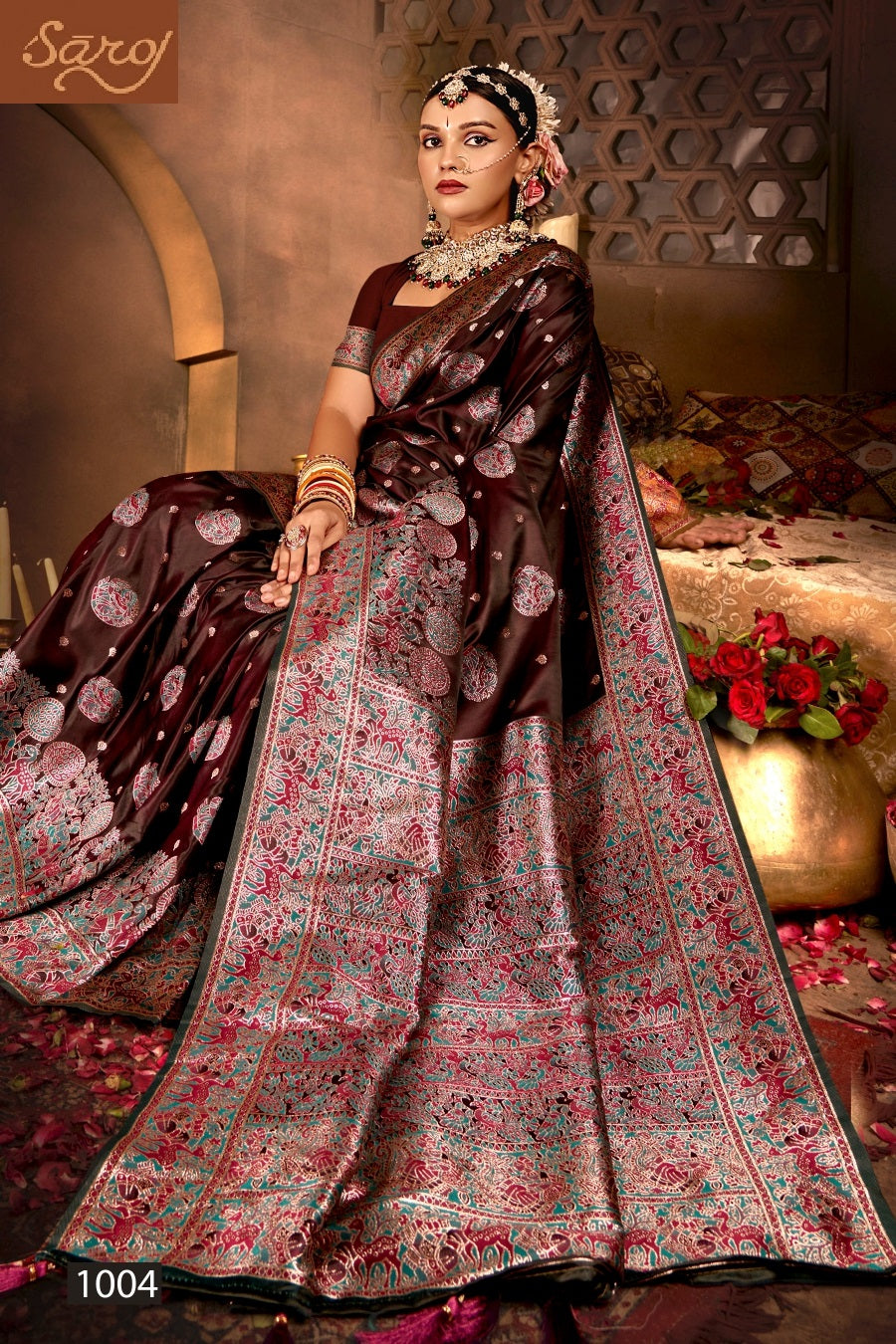 Latika Silk Vol 2 Saroj Satin Silk Sarees Wholesaler