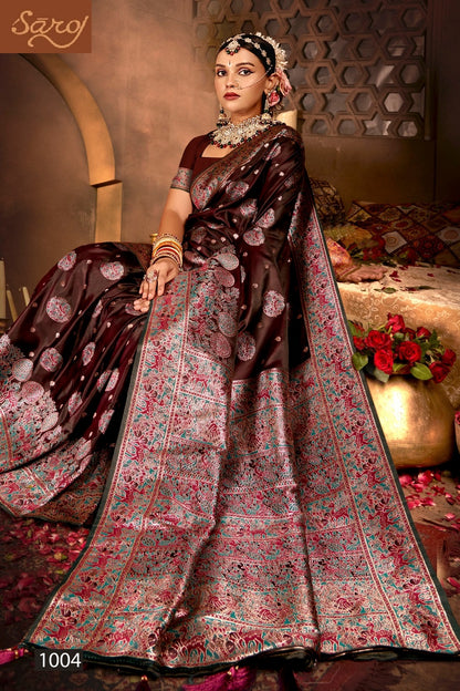 Latika Silk Vol 2 Saroj Satin Silk Sarees Wholesaler
