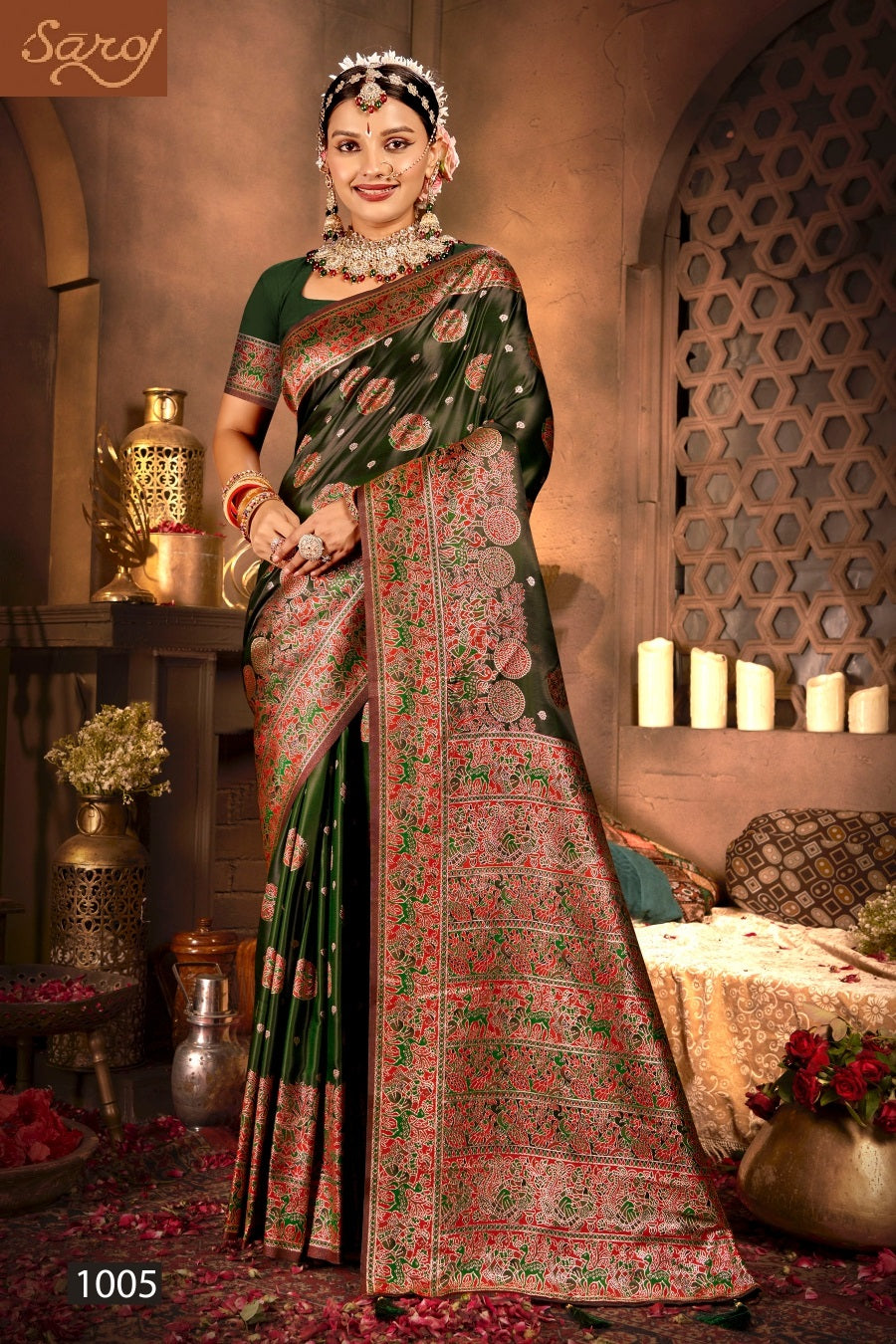 Latika Silk Vol 2 Saroj Satin Silk Sarees Wholesaler