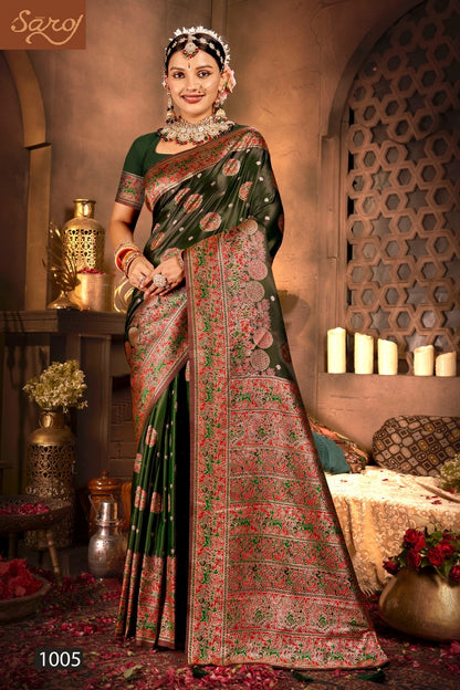 Latika Silk Vol 2 Saroj Satin Silk Sarees Wholesaler