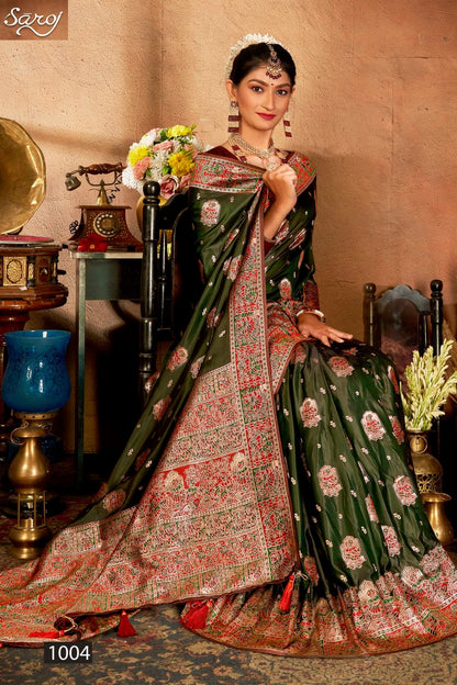 Latika Silk Vol 3 Saroj Satin Silk Sarees Wholesale Rate