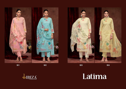 Latima Ibiza Pure Organdy Pant Style Suits Wholesaler Gujarat