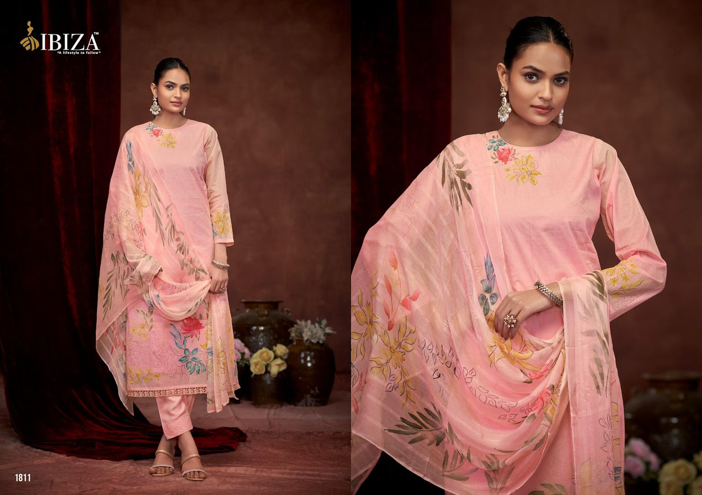 Latima Ibiza Pure Organdy Pant Style Suits Wholesaler Gujarat