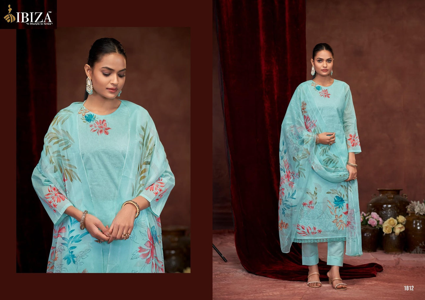 Latima Ibiza Pure Organdy Pant Style Suits Wholesaler Gujarat