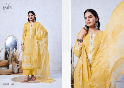 Lauren Esaira Cotton Cambric Pant Style Suits Supplier