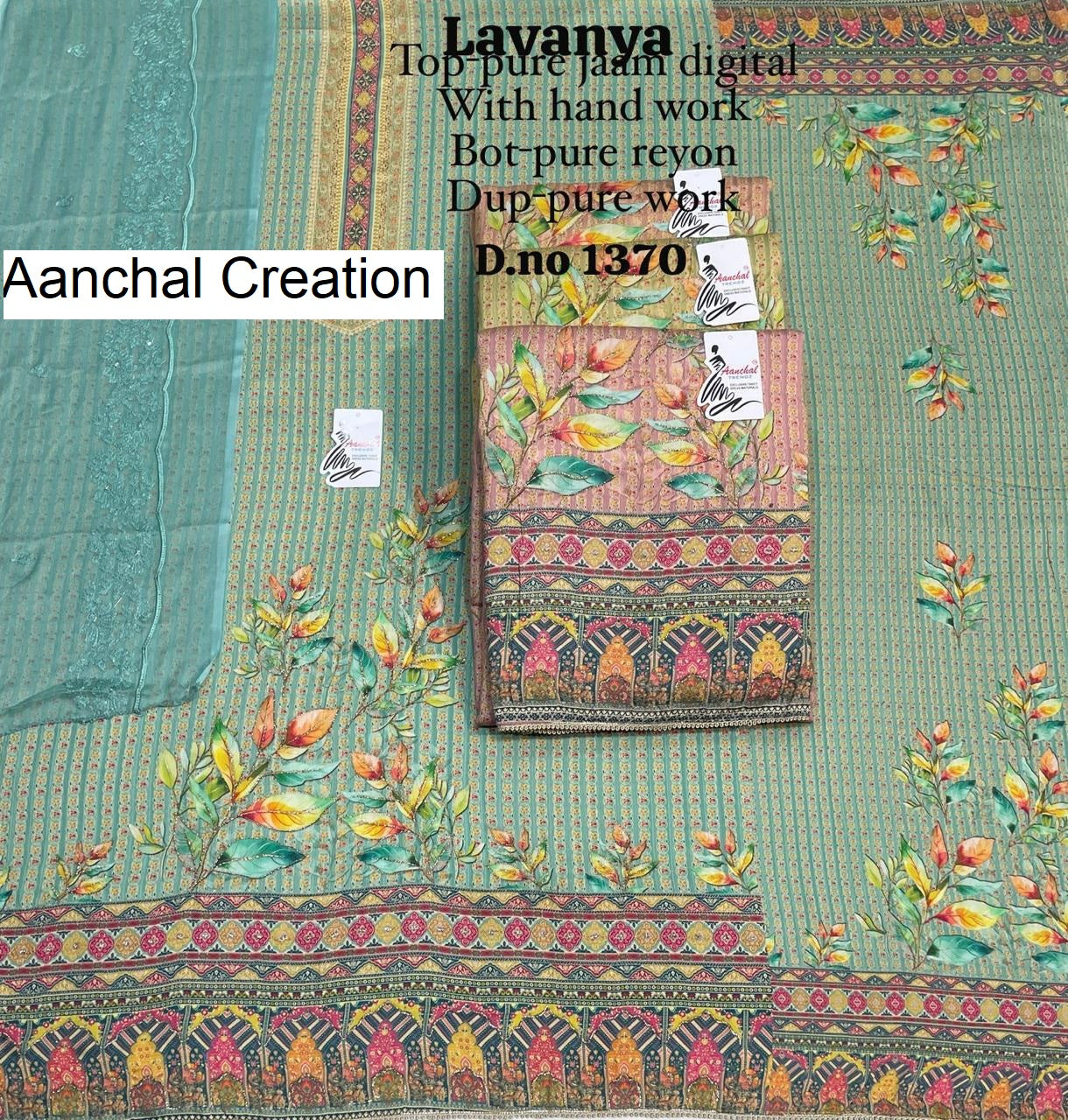 Lavanaya Aanchal Creation Pure Jaam Salwar Suits Supplier