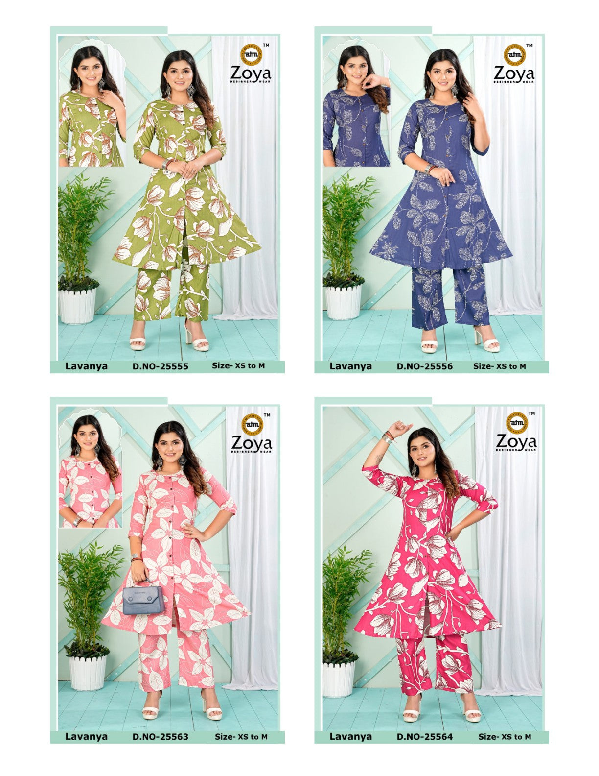 Lavanya 1311 Zoya Rayon Co Ord Set Wholesale Rate
