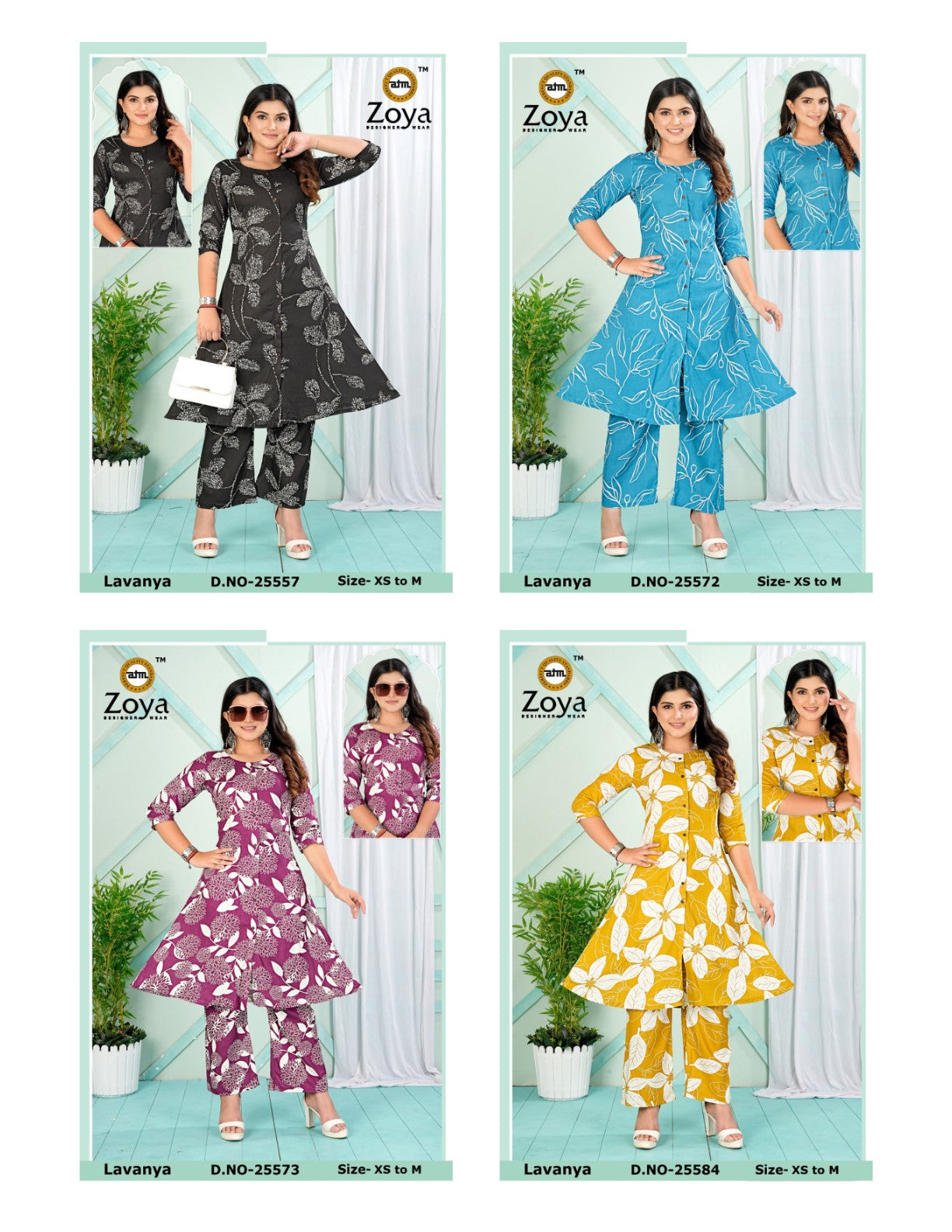 Lavanya 1311 Zoya Rayon Co Ord Set Wholesale Rate