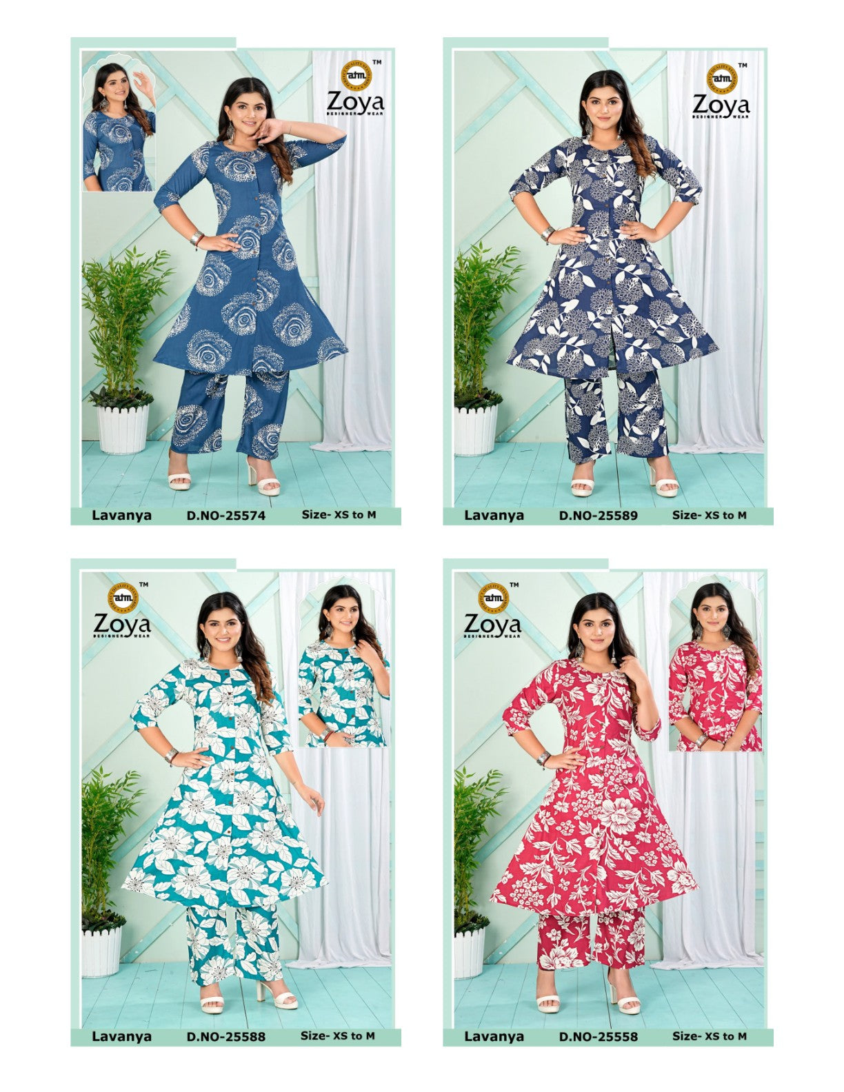 Lavanya 1311 Zoya Rayon Co Ord Set Wholesale Rate