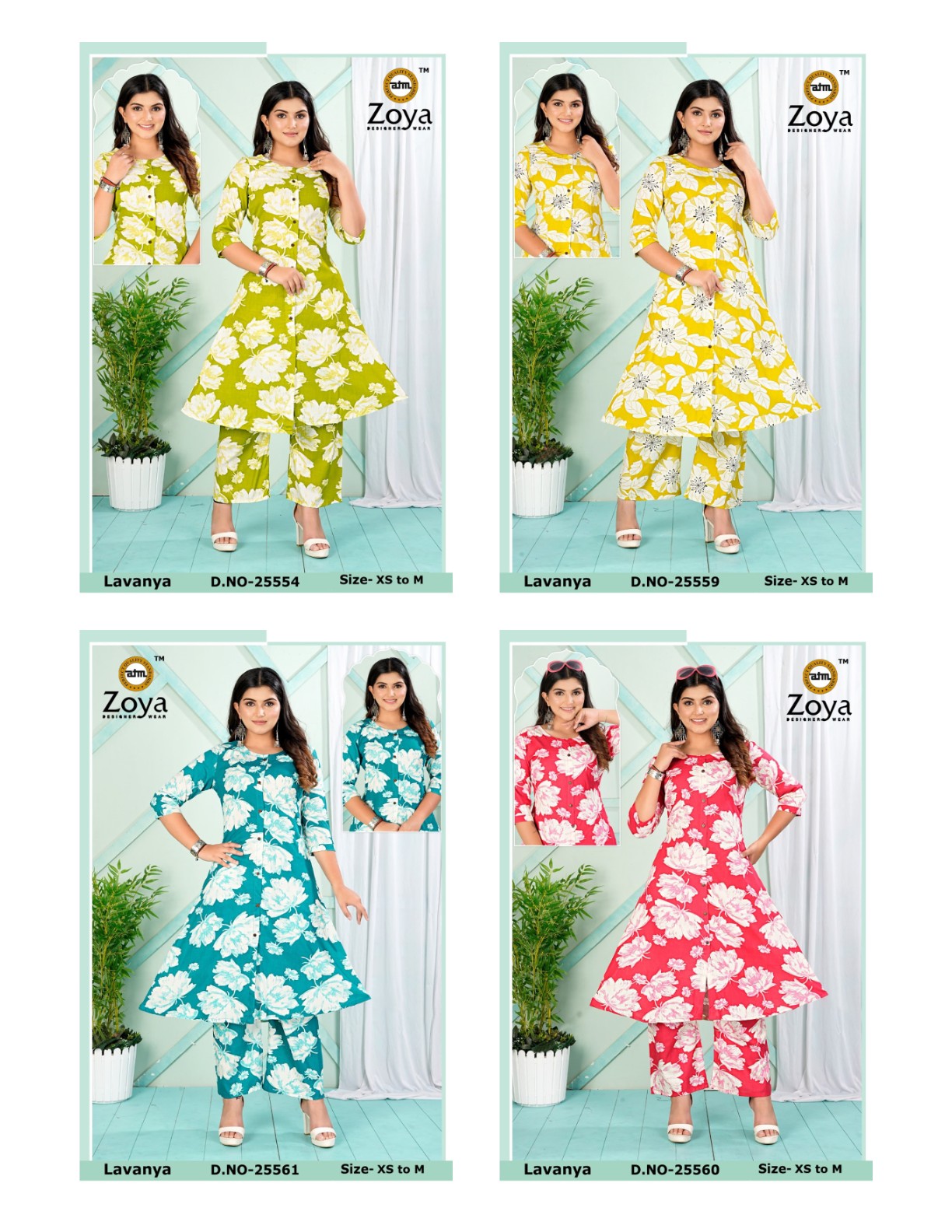 Lavanya 1311 Zoya Rayon Co Ord Set Wholesale Rate