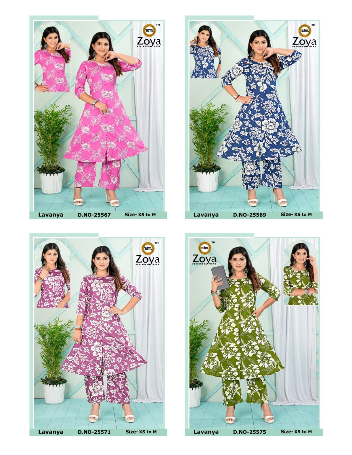 Lavanya 1311 Zoya Rayon Co Ord Set Wholesale Rate