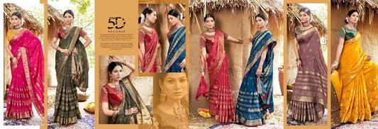 Lavanya 2 5D Designer Silk Sarees Manufacturer Gujarat