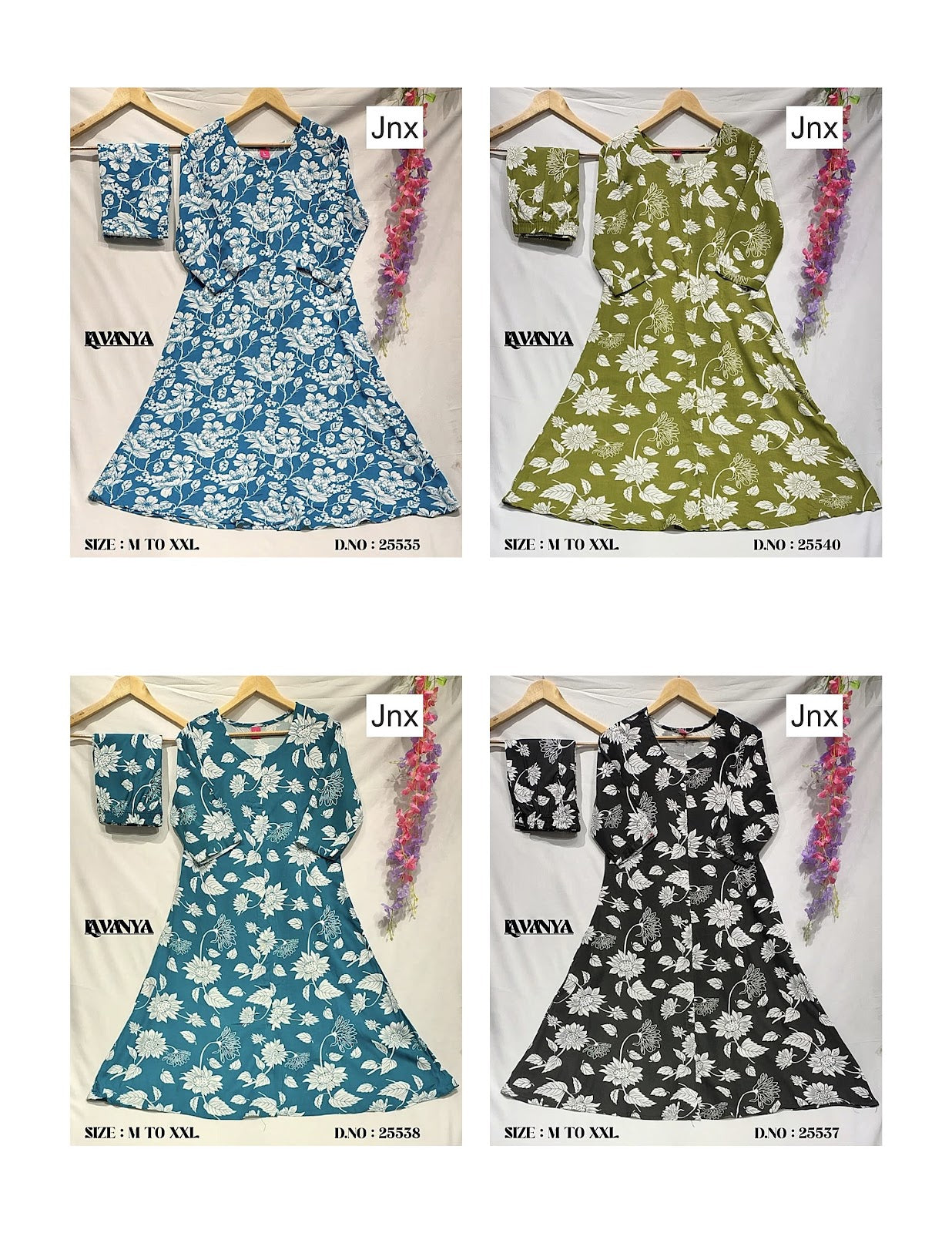 Lavanya Jnx Rayon Kurti Pant Set Wholesaler Gujarat