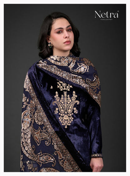 Lavanya Netra Velvet Suits Wholesale Price