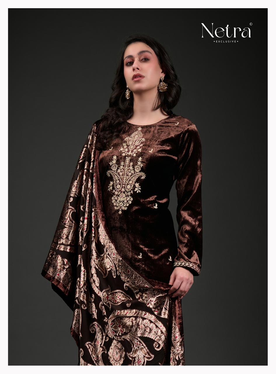 Lavanya Netra Velvet Suits Wholesale Price