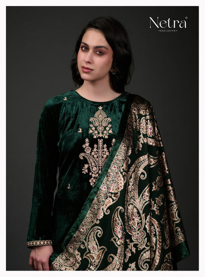 Lavanya Netra Velvet Suits Wholesale Price