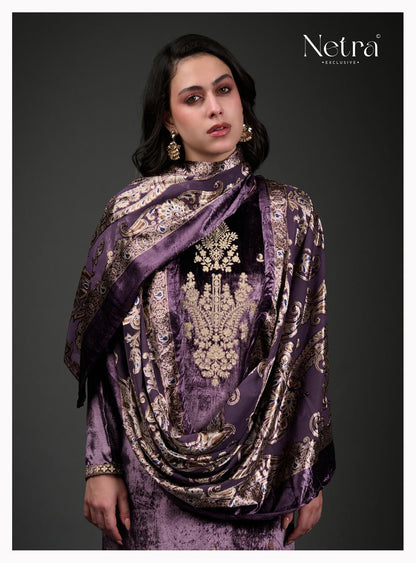 Lavanya Netra Velvet Suits Wholesale Price