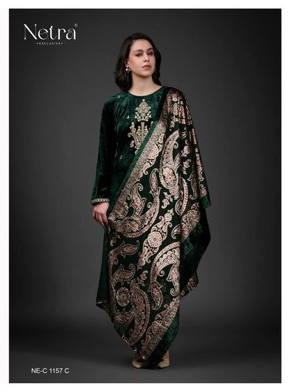 Lavanya Netra Velvet Suits Wholesale Price