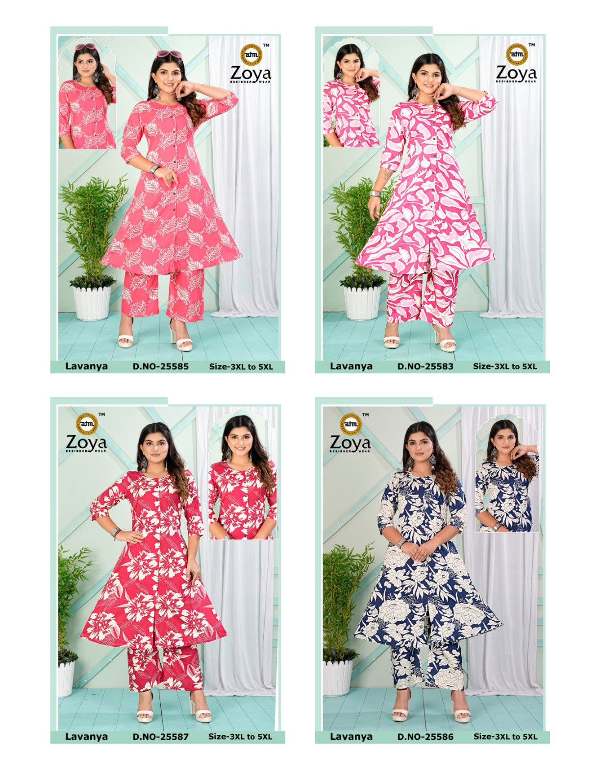 Lavanya Plus Size Zoya Rayon Co Ord Set Wholesaler