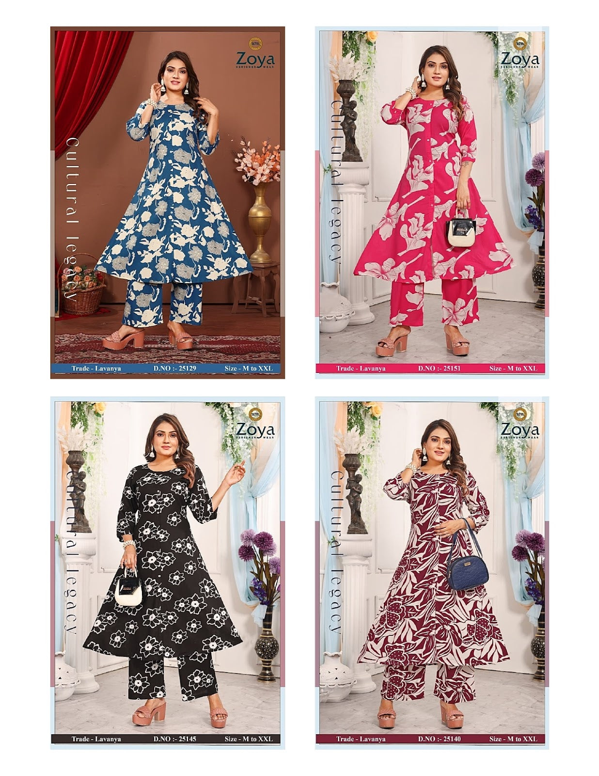 Lavanya Zoya Rayon Co Ord Set Manufacturer Gujarat