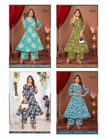 Lavanya Zoya Rayon Co Ord Set Manufacturer Gujarat