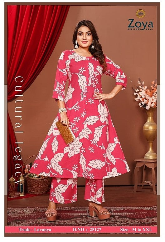 Lavanya Zoya Rayon Co Ord Set Manufacturer Gujarat
