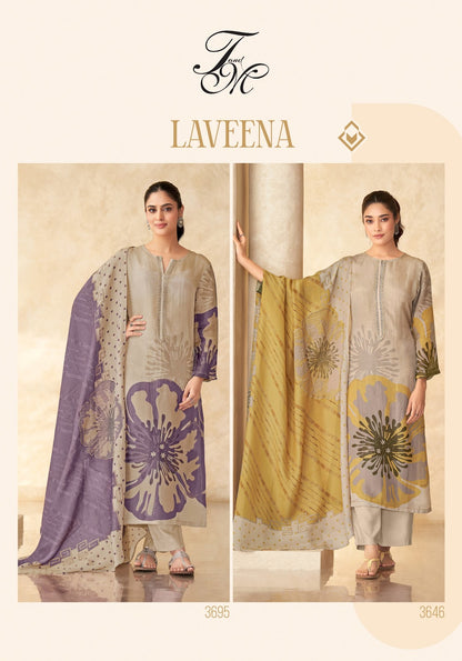 Laveena Tm Tissue Plazzo Style Suits Wholesaler