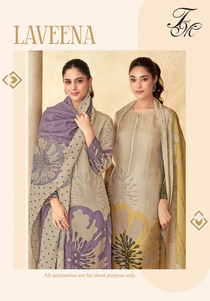 Laveena Tm Tissue Plazzo Style Suits Wholesaler