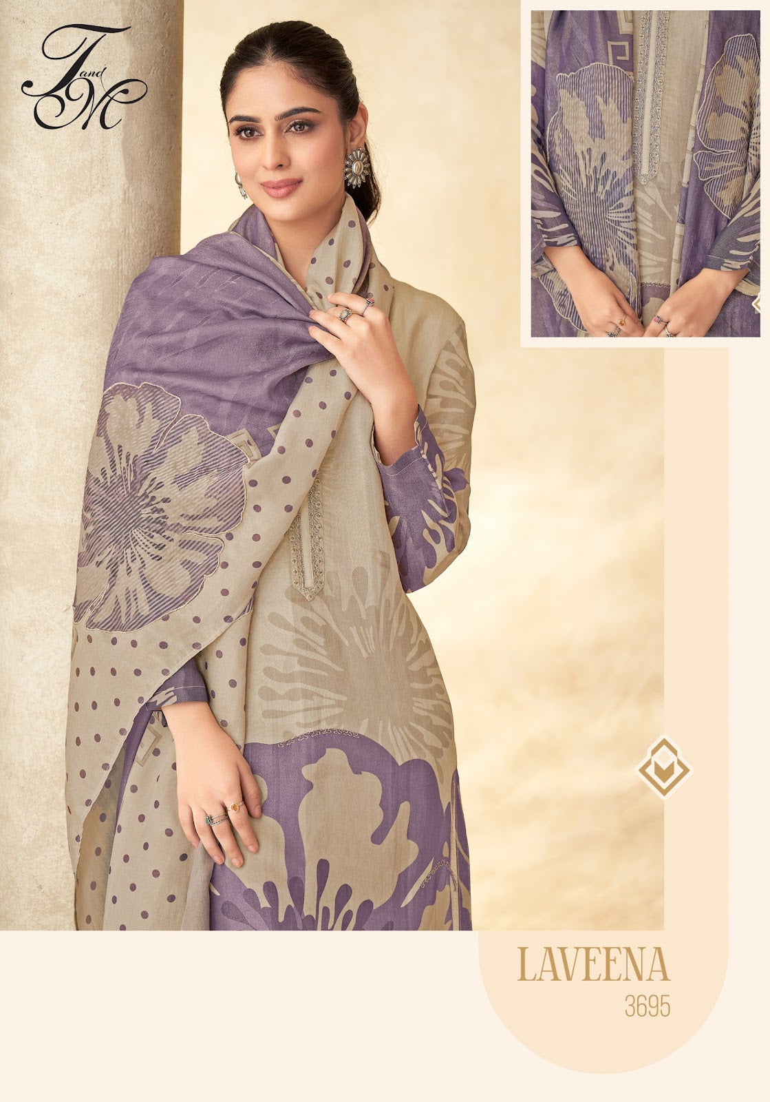 Laveena Tm Tissue Plazzo Style Suits Wholesaler