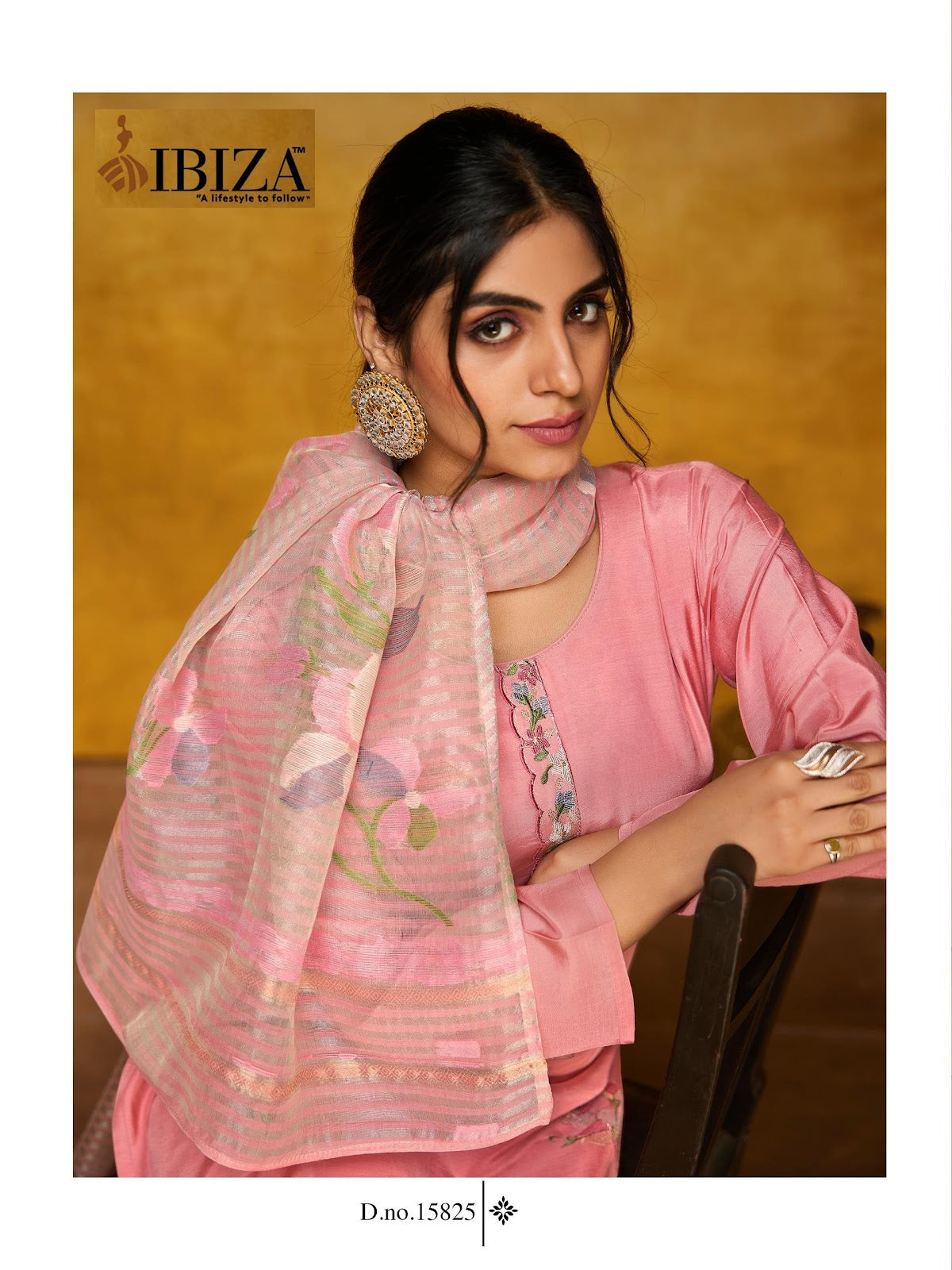 Lavender Ibiza Pure Bemberg Muslin Pant Style Suits Wholesale Price