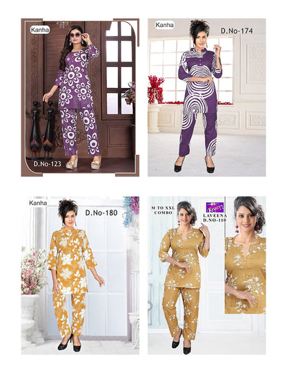 Lavina 1207 Kanha Two Tone Co Ord Set Exporter