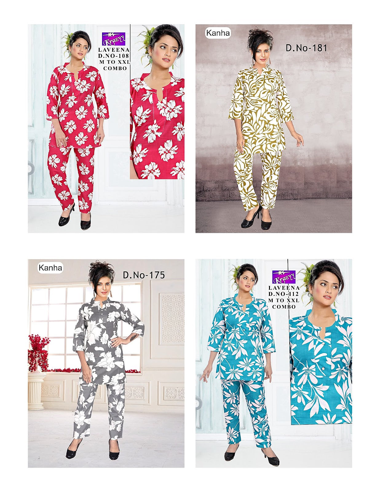 Lavina 1207 Kanha Two Tone Co Ord Set Exporter