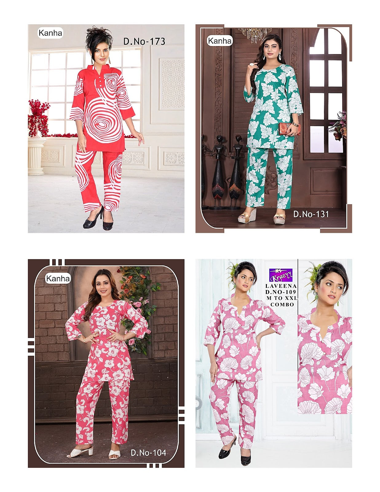 Lavina 1207 Kanha Two Tone Co Ord Set Exporter