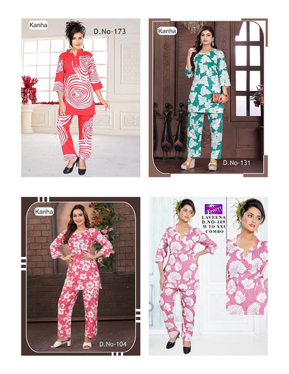 Lavina 1207 Kanha Two Tone Co Ord Set Exporter