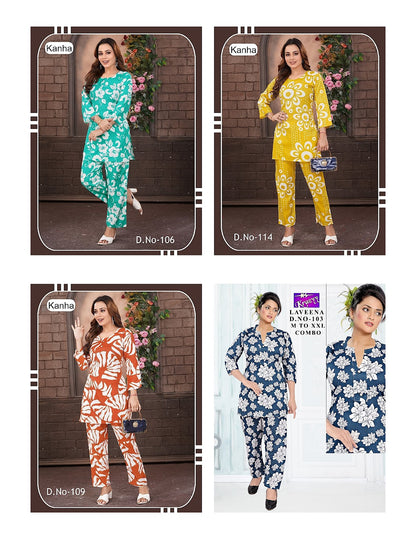 Lavina 1207 Kanha Two Tone Co Ord Set Exporter
