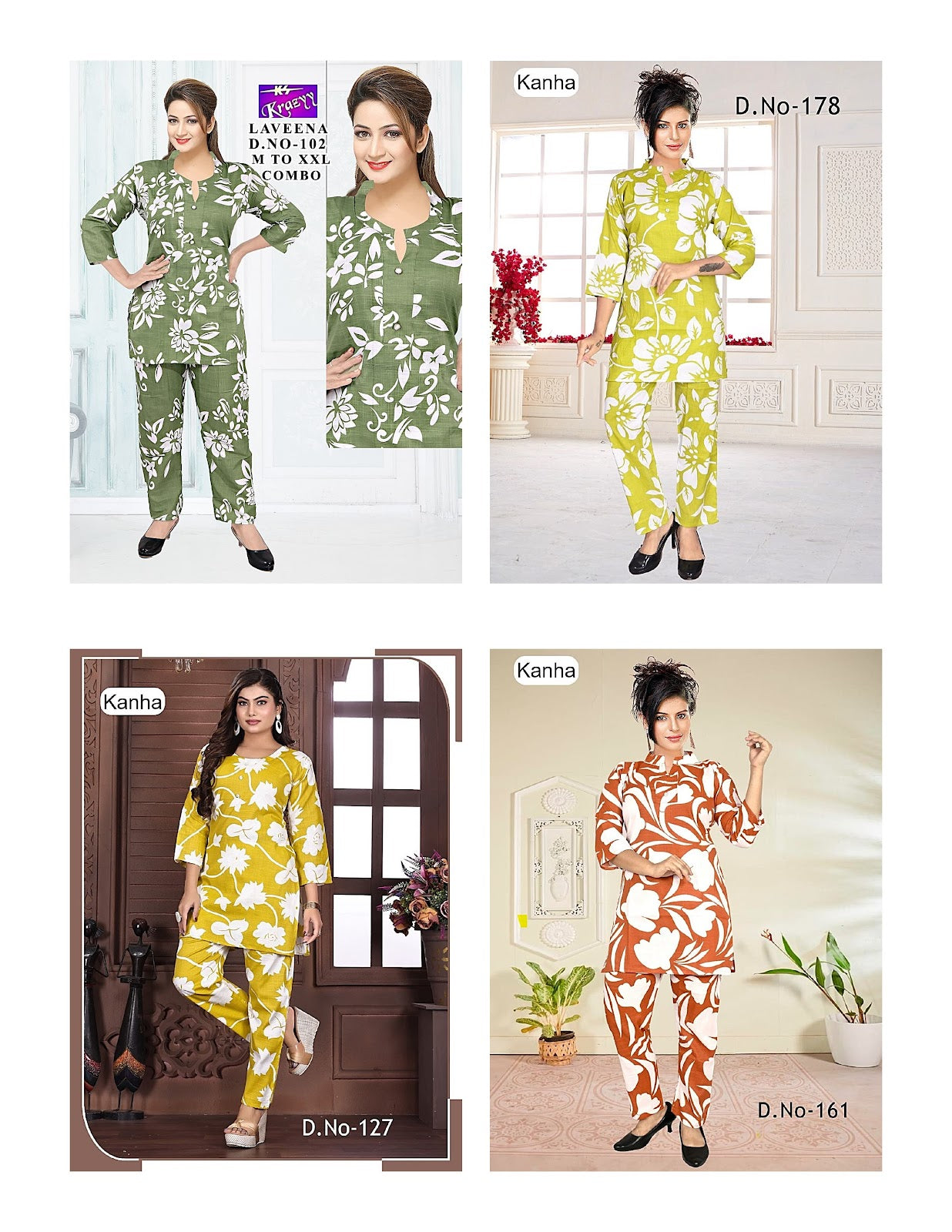 Lavina 1207 Kanha Two Tone Co Ord Set Exporter