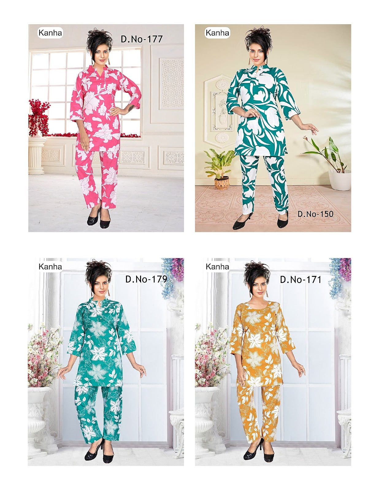 Lavina 1207 Kanha Two Tone Co Ord Set Exporter