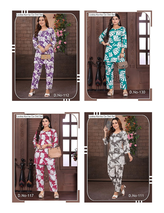 Lavina Kanha Two Tone Co Ord Set Manufacturer Ahmedabad