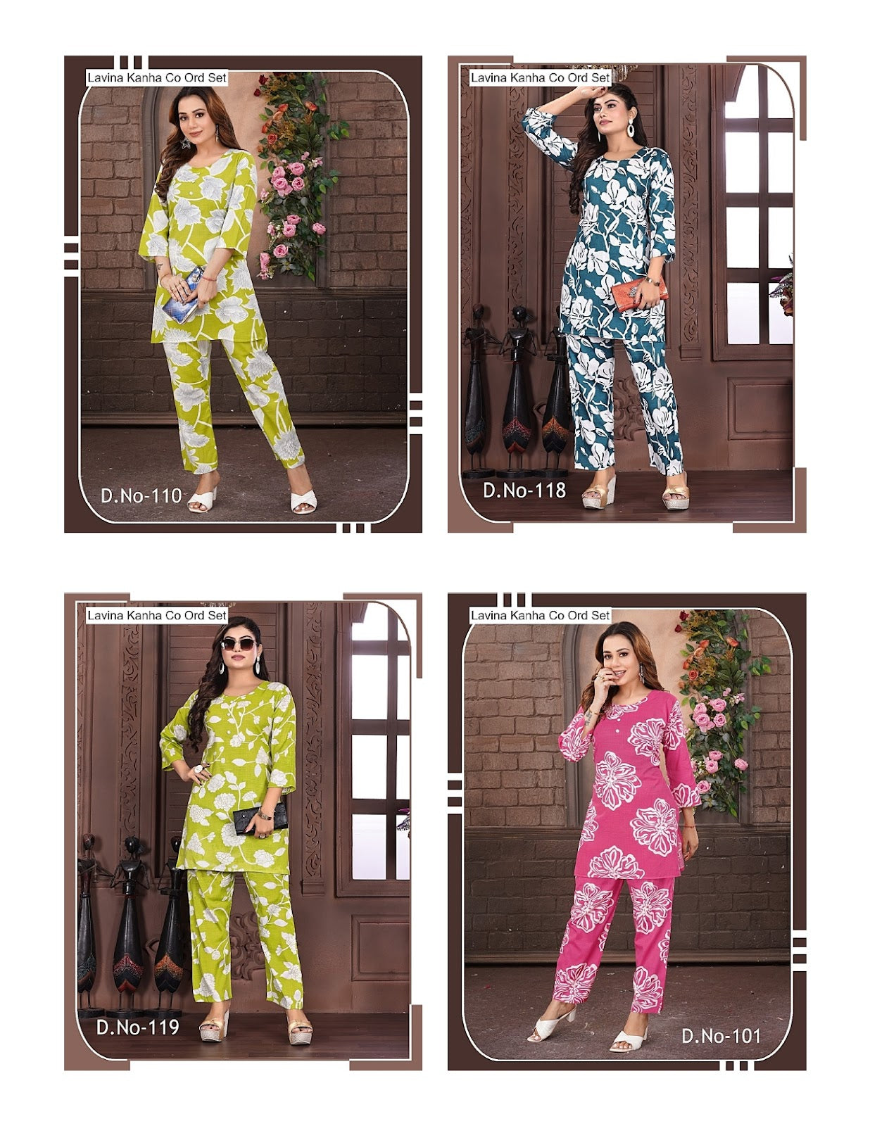 Lavina Kanha Two Tone Co Ord Set Manufacturer Ahmedabad