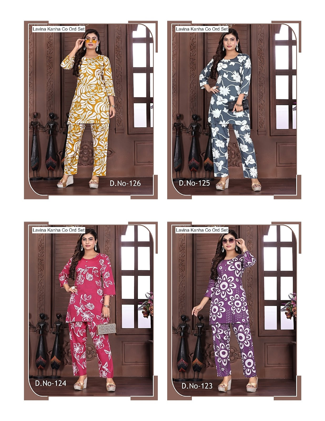 Lavina Kanha Two Tone Co Ord Set Manufacturer Ahmedabad