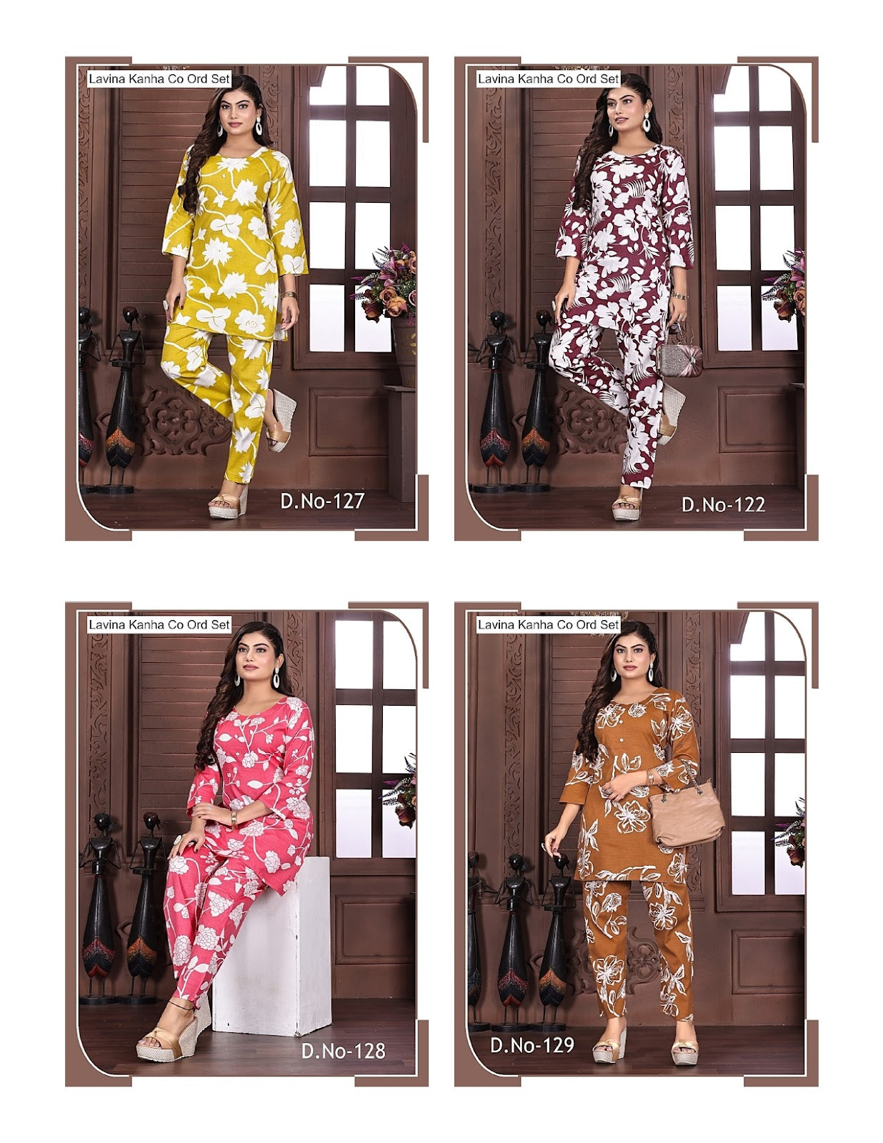 Lavina Kanha Two Tone Co Ord Set Manufacturer Ahmedabad