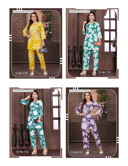 Lavina Kanha Two Tone Co Ord Set Manufacturer Ahmedabad