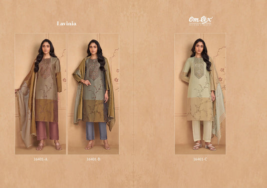 Lavinia Omtex Aries Silk Pant Style Suits Supplier India