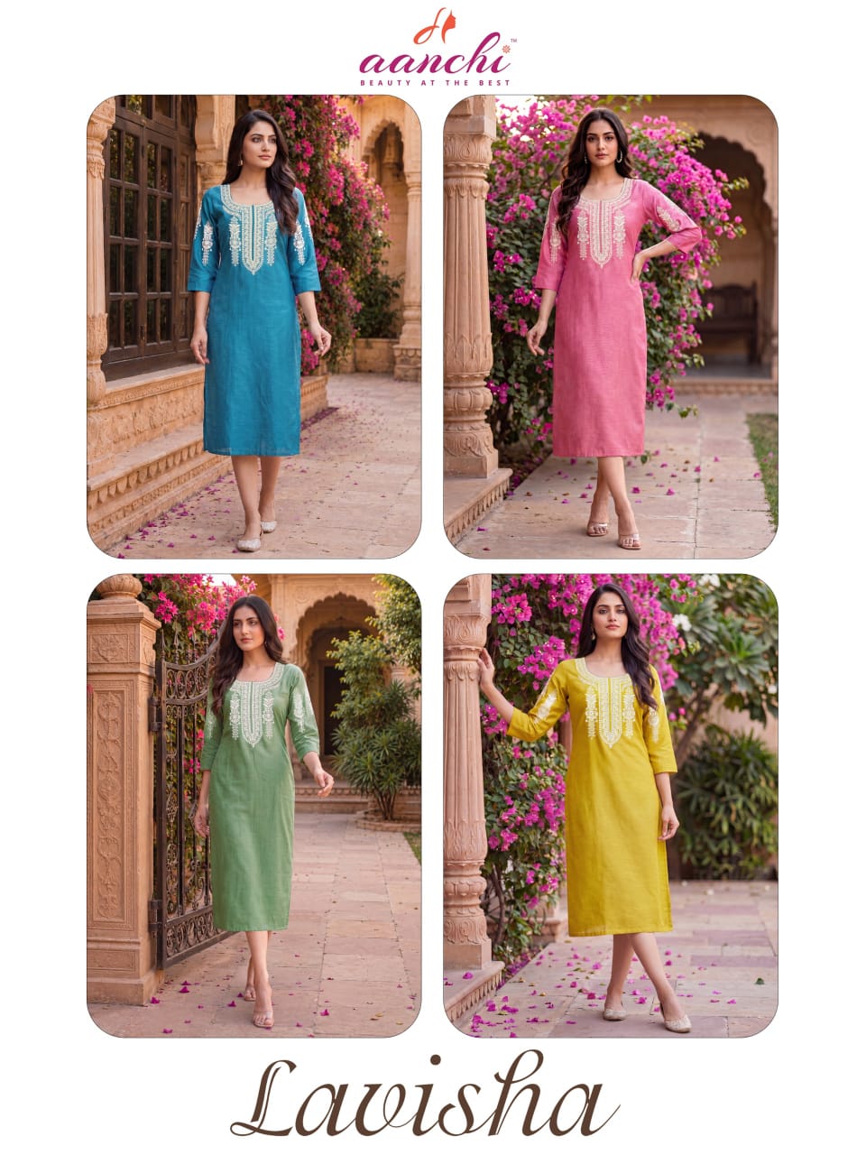 Lavisha Aanchi Vatican Knee Length Kurtis Exporter Gujarat