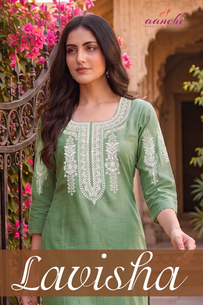 Lavisha Aanchi Vatican Knee Length Kurtis Exporter Gujarat
